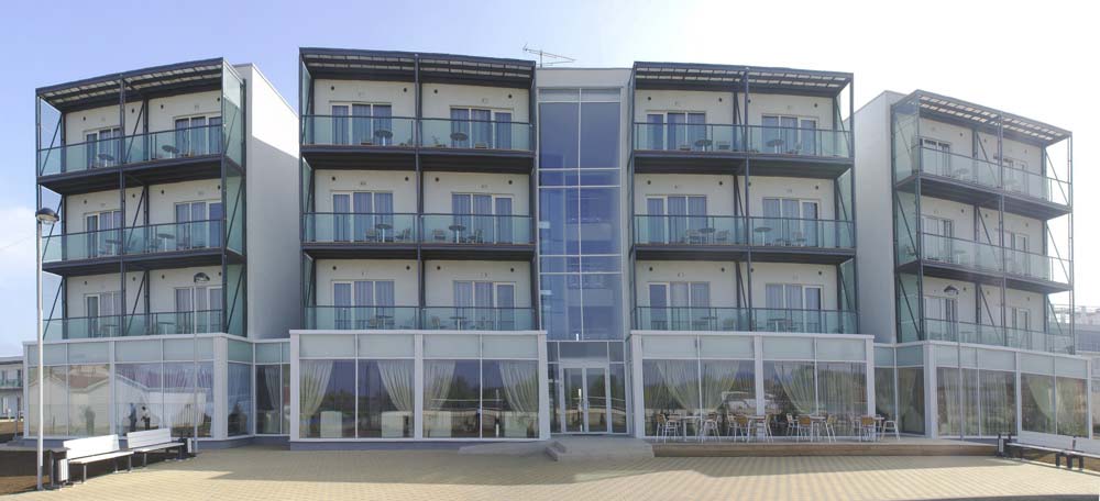 Металлические балконы для Волейграда в поселке Витязево 