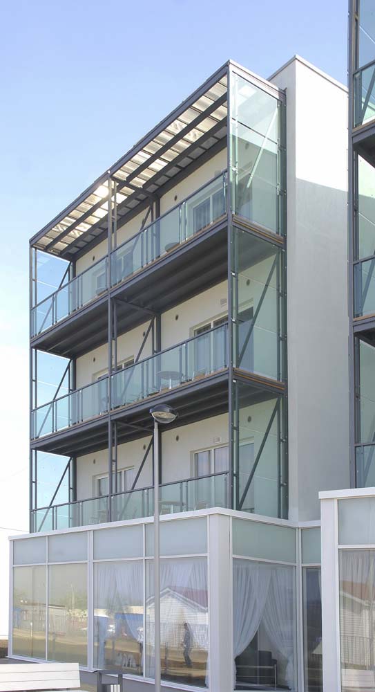 Металлические балконы для Волейграда в поселке Витязево